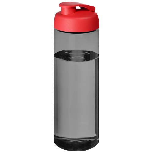 Bouteille publicitaire de sport 850&nbsp;ml Ocean plastic H2O Active® Charbon et Rouge